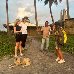 Die Mitreisenden Eileen, Indy und Kerstin