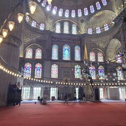 inside the Blue Mosque