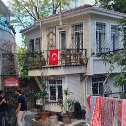 Old houses that used to be merchant houses are converted to VRBO