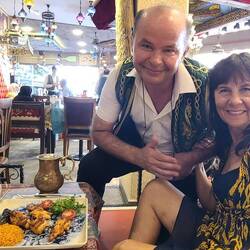 our waiter was eager to take a picture with us