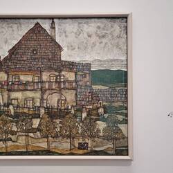 Egon Schiele inspired by landscape by Cesky Krumlov