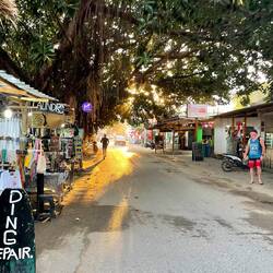 The atmosphere on the main street to Kuta Beach