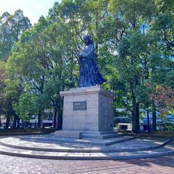 Statue Near Hypocenter of Blast