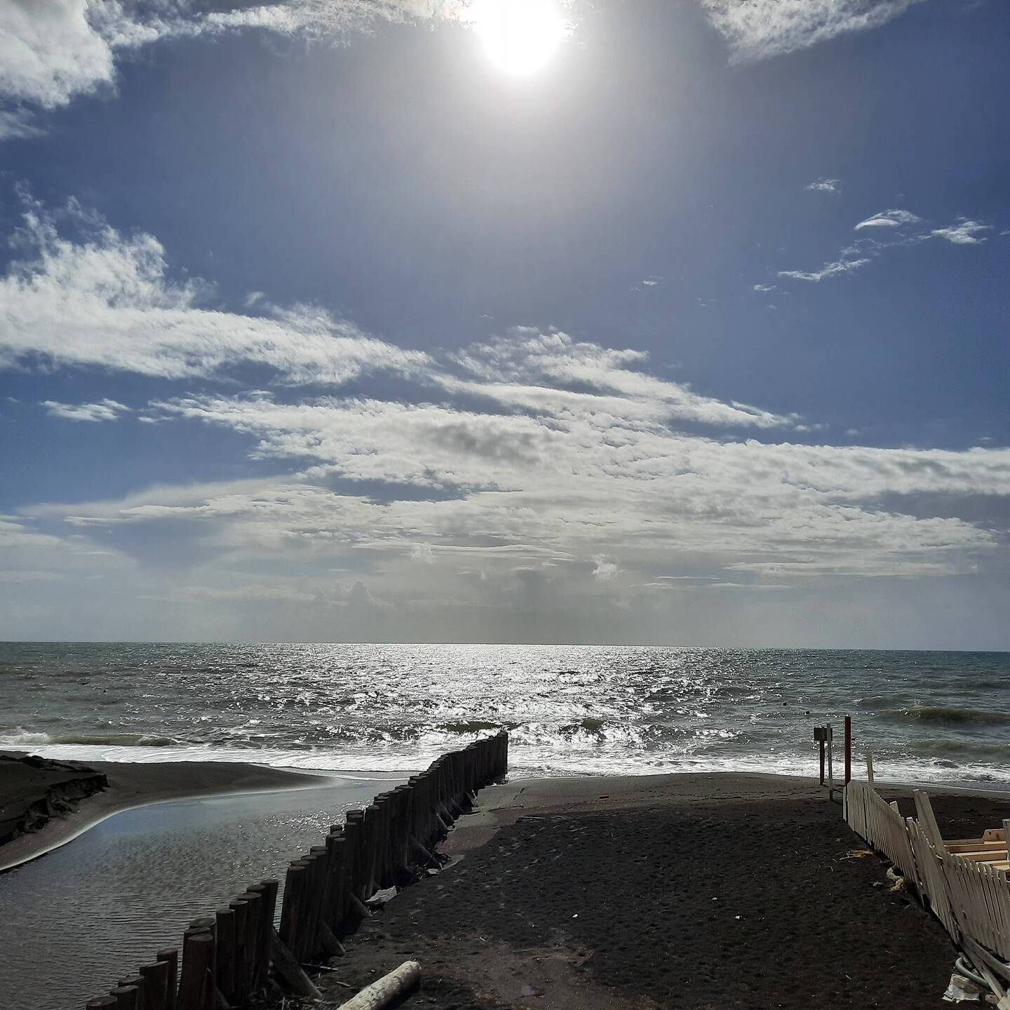 Ladispoli Strand Mittagssonne