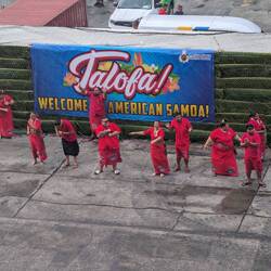We thought it was a welcome, but looks like it was a rain dance