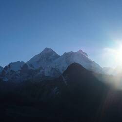 Mount Everest und Lhotse