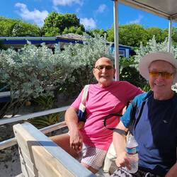 M & D on the bus for jetski