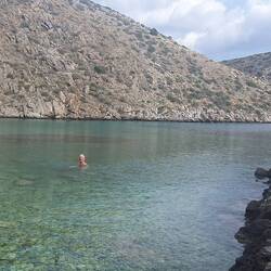 Nach all der Strapaze ein feines Bad im Meer