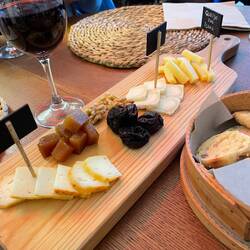 Cheese and wine
