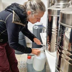 Welch Privileg, das hochwertige Olivenöl nach Hause zu nehmen!