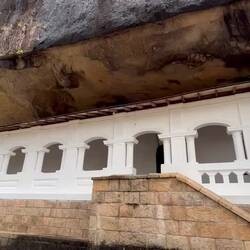 Eindrucksvolle Regentraufe