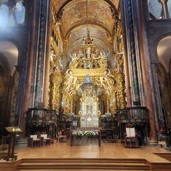 Altar piece at the Santiago Cathedral