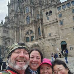 Selfie with some other pilgrams