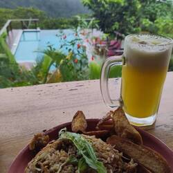 Peruian Rice with Pineapple juice