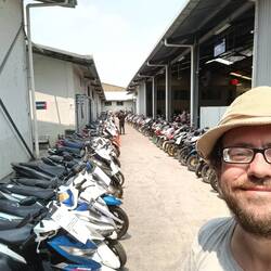 Arrived at the bike auction 😎