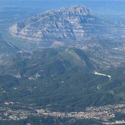 Blick auf das Kloster Montserat
