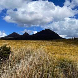 Mountains in Franklin-Gordon Wild Rivers National Park. I've forgot the names.