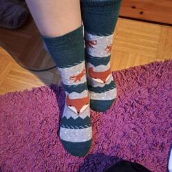 Mes nouvelles super chaussettes
