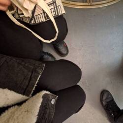 Photo bomb dans le métro