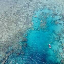 Surrounded by coral and bommies