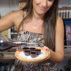 Chocolate cups filled with ginja! We even brought some home.