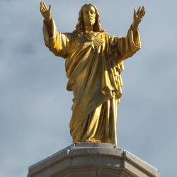 on a pillar on the religious grounds