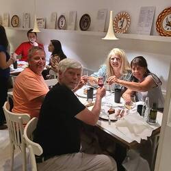 inside that yummy trendy Italian restaurant