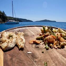 Yummy lunch, Fish one - nanagai ( well whats left 🤣)