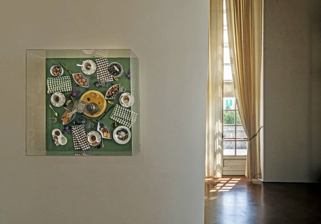 Daniel Spoerri, “Cafè Biasutti”, Falso quadro-trappola, 2007
