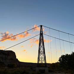 My sunset view at Dewey Bridge
