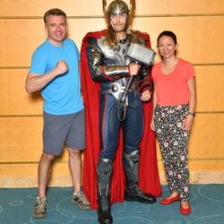 Lucky Thor has grown a mo so you can tell us apart