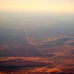 Travelling into Alice Springs on the road from the north