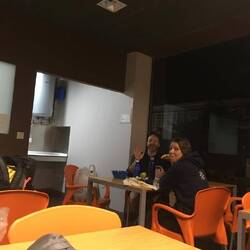 Frühstück in der Herberge in Vilalba