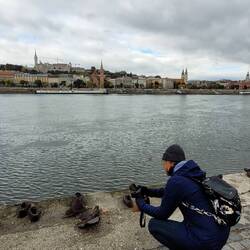 Shoes by the Danube.