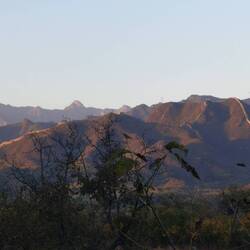 Die Mauer im Sonnenuntergang