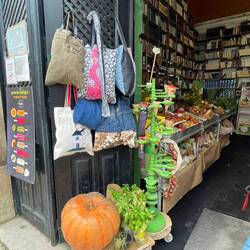 Lovely bookstore and grocery store
