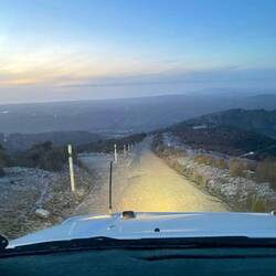 Heading back down the mountain