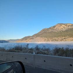 Nicola Lake auf dem Weg nach Merritt (das weiße ist Nebel)