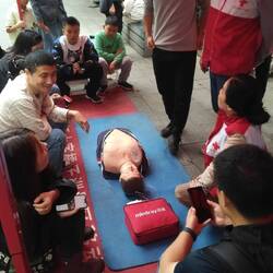 Chance for exercising in the park. One could even donate blood by this occasion