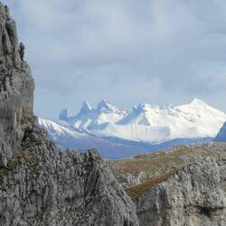 Udsigt fra la Petite Moucherolle til de tre: les Aiguilles d'Arves