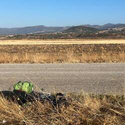 Agricultural plains; Rhodopi mountains in the background