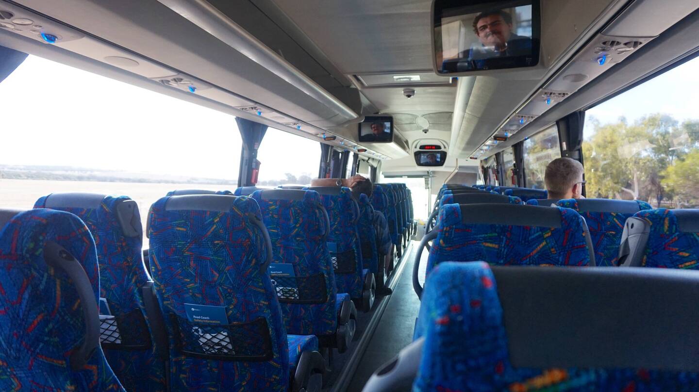 Im Bus nach Perth