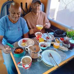 Big breakfast at our little place