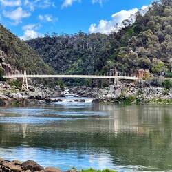 Alexandra bridge at Cataract Gorge