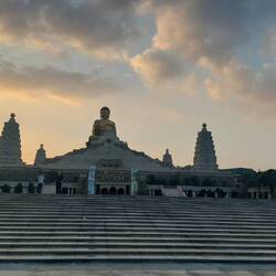 Golden Big Buddha and Pagodas