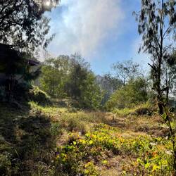 The idyllic landscape near Ijen