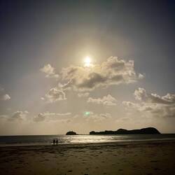 Abends am Strand