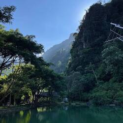 In der Blue Lagoon4 kühlten wir uns noch ein wenig ab zwischendurch.