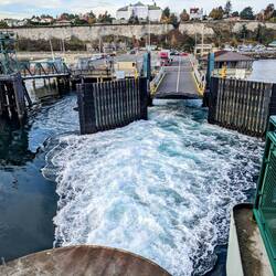 Ferry leaving Port Townsend