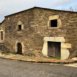 A very old blacksmith shop in the Middle Ages